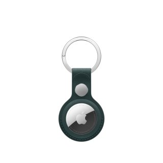 @Apple Airtag Fine Woven KeyRing - Dark Green