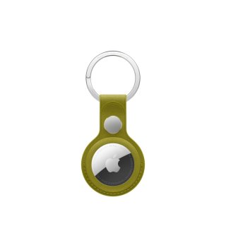 @Apple Airtag Fine Woven KeyRing - Chartreuse