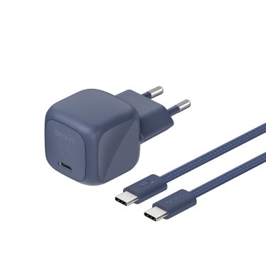 Belkin BoostCharge 30W USB-C PD Wall Charger + USB-C Cable - 2m - Indigo
