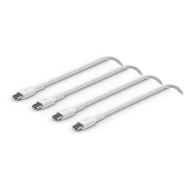 Belkin PVC USB-C to USB-C Cable (60W) - 1m - White - 2-Pack