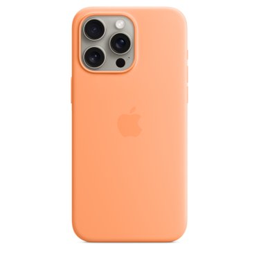 Apple Silicone Case  - iPhone 15 Pro Max - Orange Sorbet