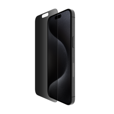 @Belkin ScreenForce Pro - TemperedGlass Privacy Anti-Microbial - iPhone 15 Pro Max