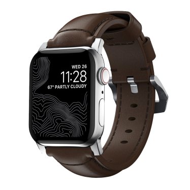Nomad Classic Watch Strap - 42/44 mm - Brown/Silver