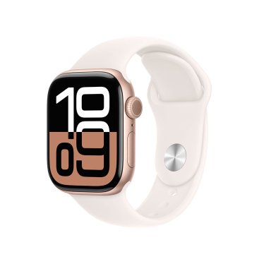 Apple Watch S10 - 42mm - Rose Gold Aluminium - Light Blush Sport Band - M/L (150-200mm)