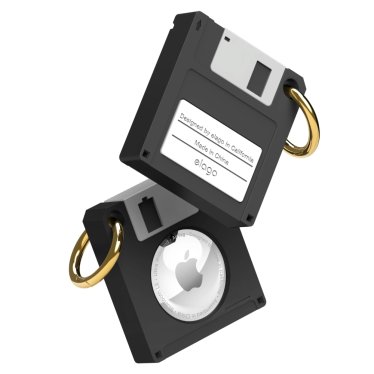 Elago Floppy Disk Airtag Case - Black