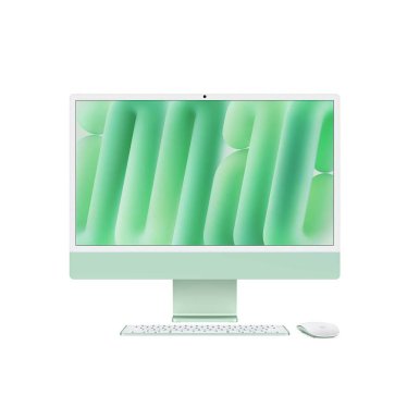 iMac 24" Green - M4 10C-CPU & 10C-GPU - 16GB - 256GB - Gbit Eth - Mouse - MK-TID