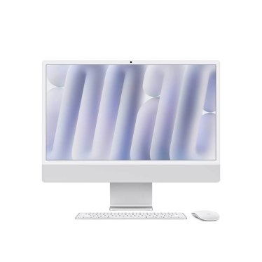 iMac 24" Silver - M4 10C-CPU & 10C-GPU - 16GB - 256GB - Gbit Eth - Mouse - MK-TID
