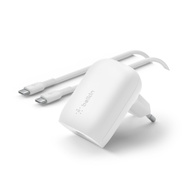 [Open Box] Belkin 30w USB-C PD PPS Wall Charger with 1m USB-C Cable - White