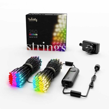 @Twinkly Strings RGB+W - 250 LED's - Black/Green - 20m