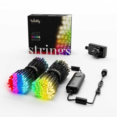 @Twinkly Strings RGB+W - 400 LED's - Black/Green - 32m