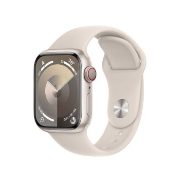 Apple Watch S9 + Cellular  - 41mm Aluminium - Starlight - Starlight - Sport Band - S/M (130-180mm)