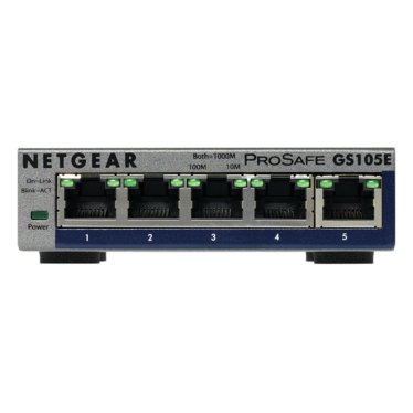 NETGEAR ProSafe Plus Switch GS105Ev2 - 5-port Gigabit Ethernet