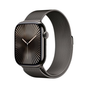 Apple Watch S10 Cellular - 46mm - Slate Titanium - Slate Milanese Loop - M/L (150-200mm)