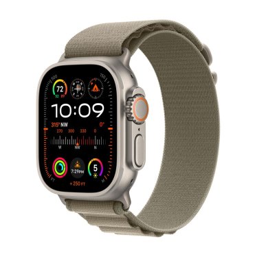Apple Watch Ultra 2  - 49mm Titanium - Olive - Alpine Loop - M (145-190mm)