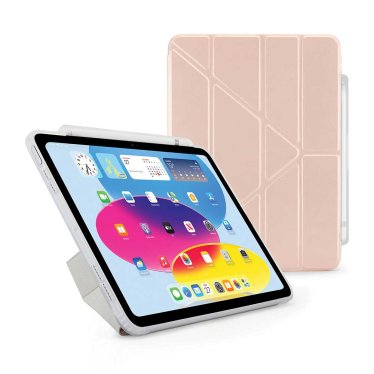 Pipetto Origami Pencil Case - iPad 10.9 (2022) - Metallic Pink