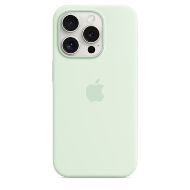 Apple Silicone Case with MagSafe - iPhone 15 Pro  - Soft Mint