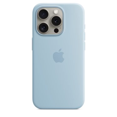 Apple Silicone Case with MagSafe - iPhone 15 Pro Max - Light Blue