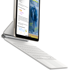 iPad Air met een Magic Keyboard eraan vast