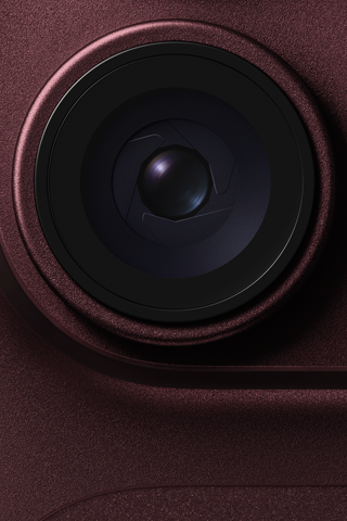 Lens met variabel diafragma van de Hoofdcamera op iPhone 18 Pro in de kleur Bordeauxrood